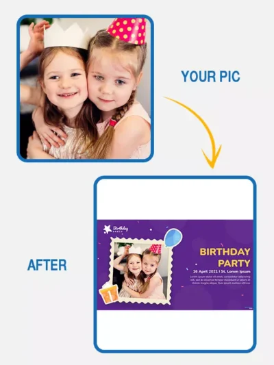 Birthday perty invitation card