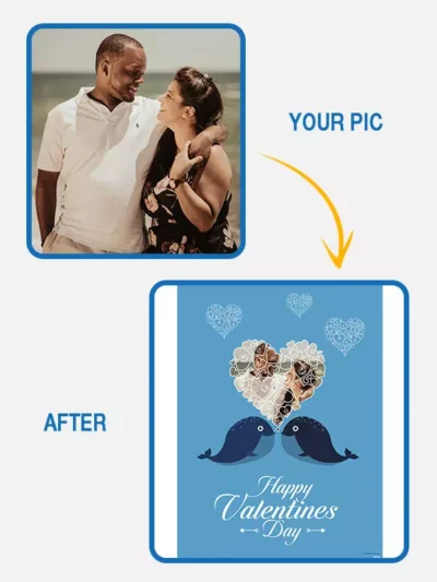 Heppy Valentine day - flat heart