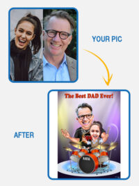 Your dad face on super musician - Cartoon