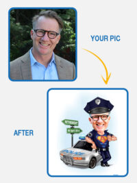 Your dad is now super policeman - Cartoon