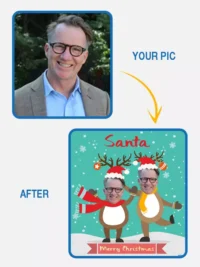 2 face Santa's helper