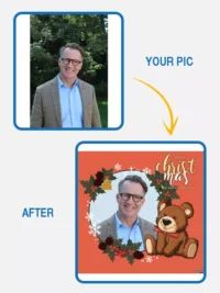 Your Dad on Christmas - Teddy bear orange