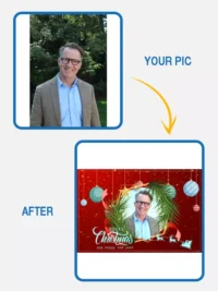 Your dad face Christmas - green leaf